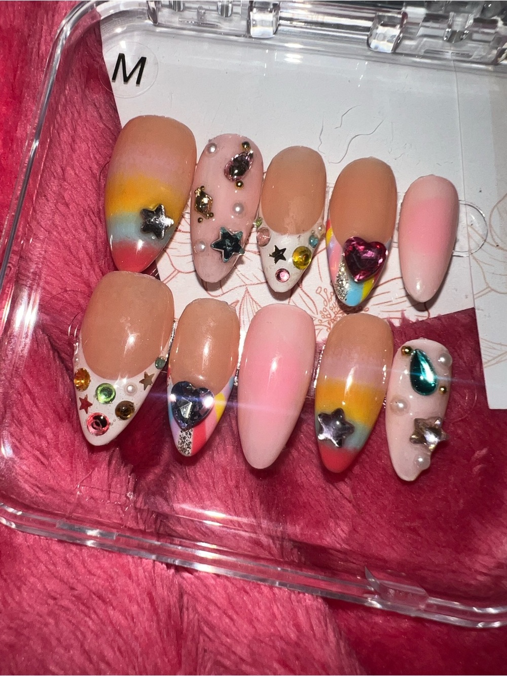 Unailty Handmade Reusable Gel Press On Nails Size Medium